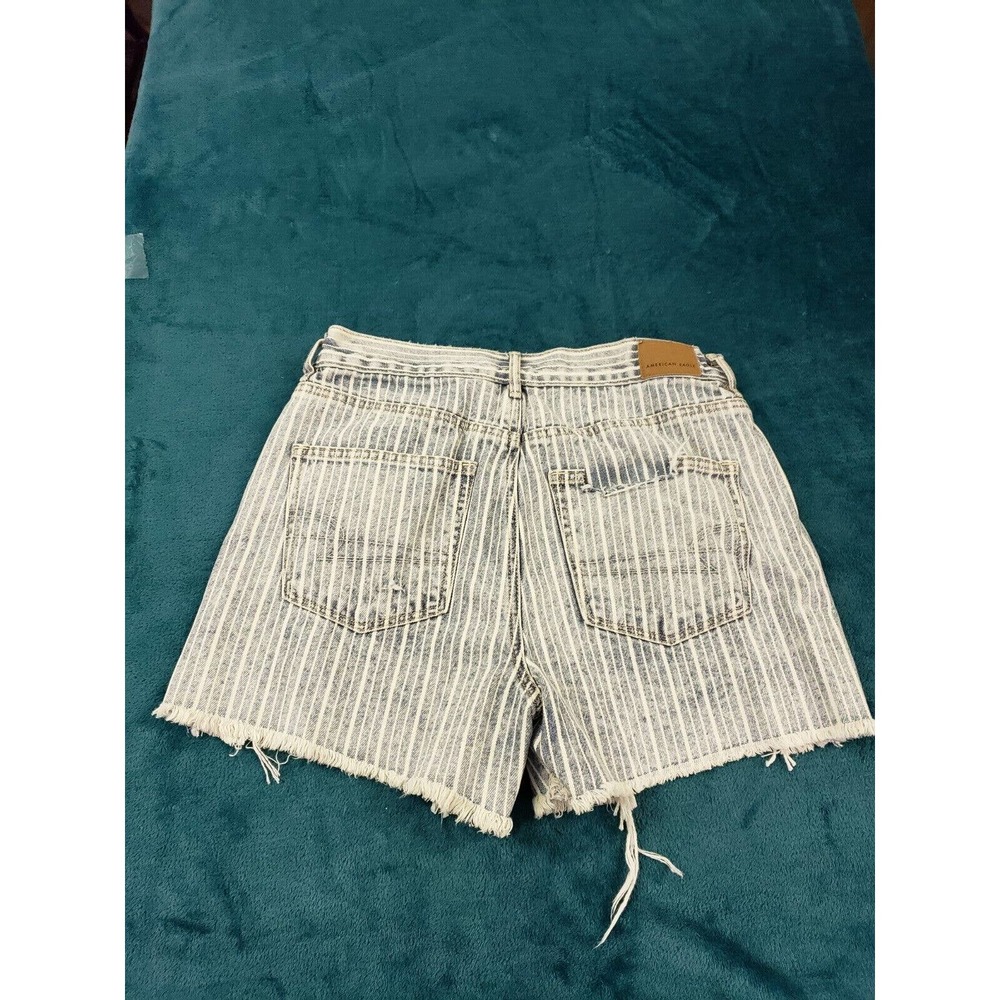 American Eagle Womens Blue Boyfriend Jean Shorts Size 4 Ladies Denim 100% Cotton - Picture 9 of 11